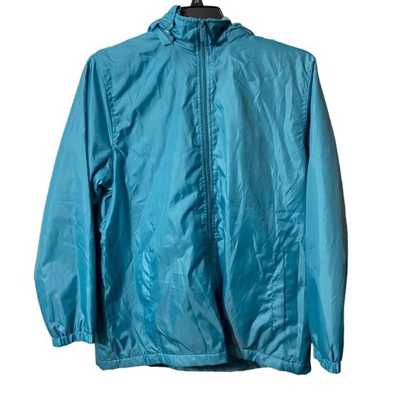 totes Jackets & Blazers - NEW TOTE Women Jacket Full Zip Rain Windbreaker Removable Hood Size Large Pocket